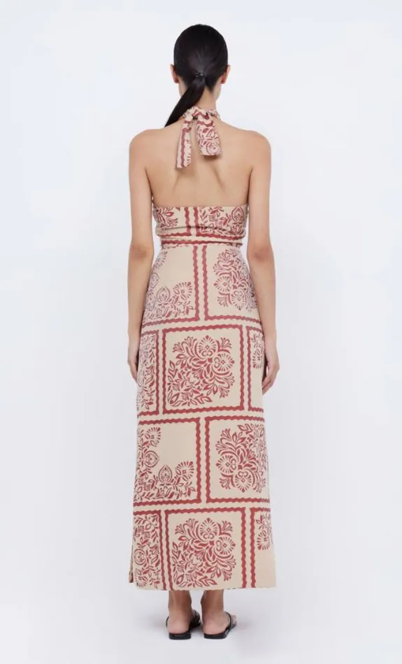 Dresses Bec Bridge Palm Bliss Halter Maxi Sahara Jacquard