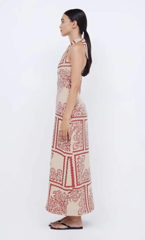 Dresses Bec Bridge Palm Bliss Halter Maxi Sahara Jacquard