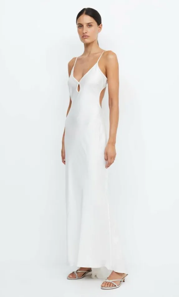 Dresses Bec Bridge Paradise Silk Beaded Maxi Dress Ivory