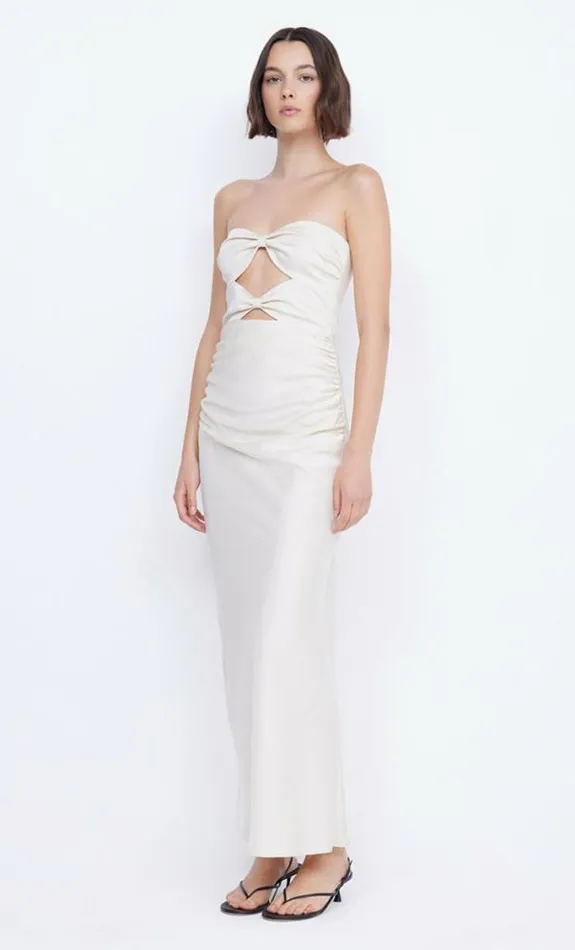 Dresses Bec Bridge Rochelle Twist Strapless Dress Cream
