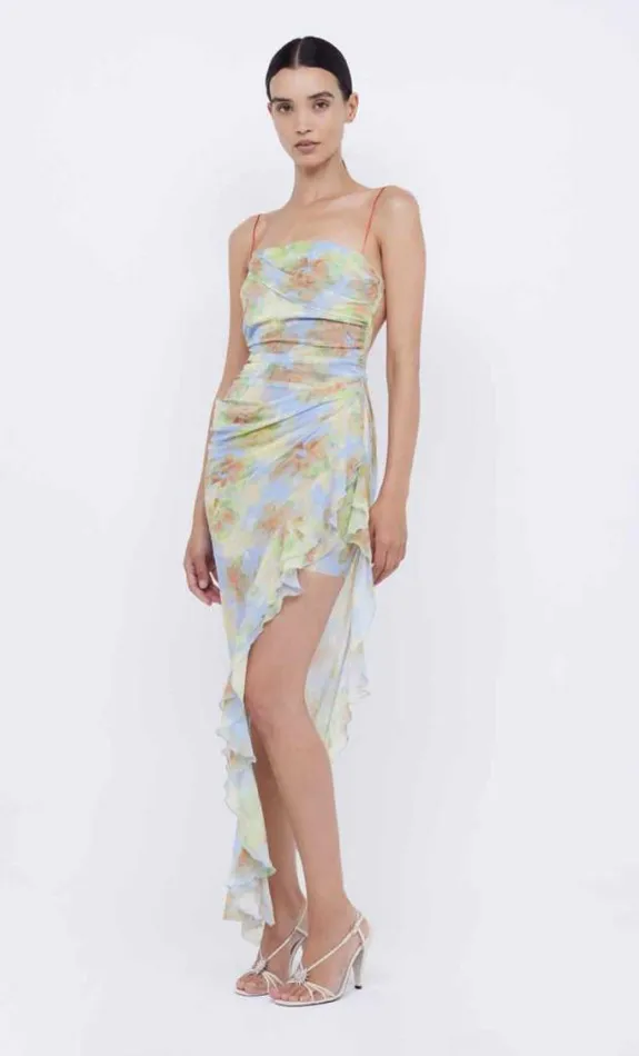 Dresses Bec Bridge Zephy Asym Dress Blue Blossom