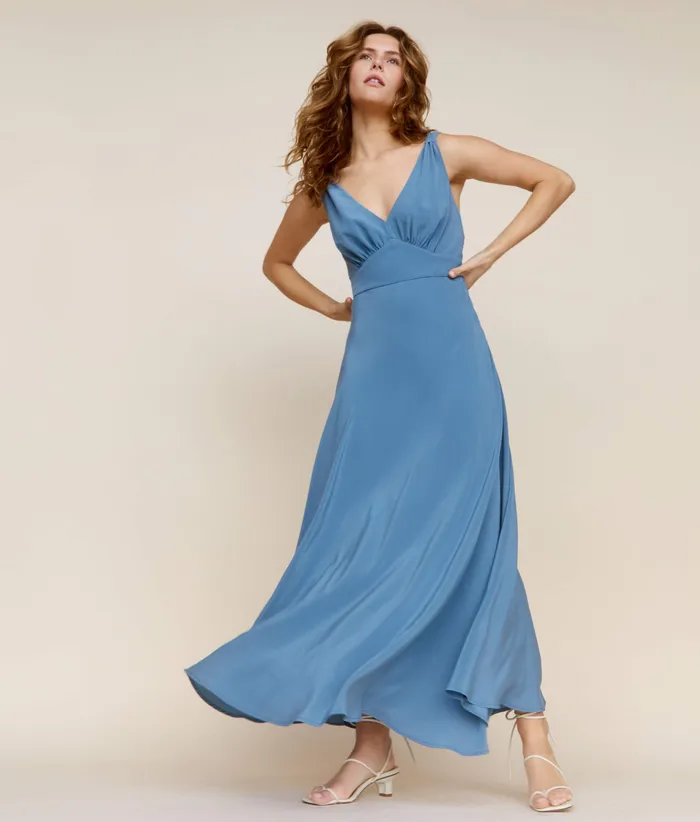 Dresses Christy Dawn Women The Angelica Dress Ocean Silk Dresses Christy Dawn Women The Angelica Dress Ocean Silk