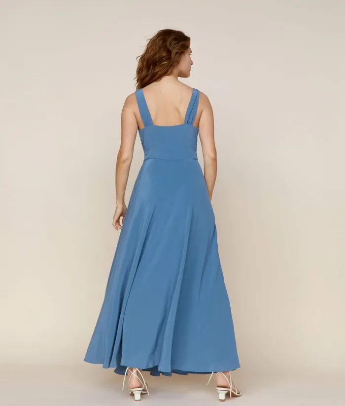 Dresses Christy Dawn Women The Angelica Dress Ocean Silk Dresses Christy Dawn Women The Angelica Dress Ocean Silk