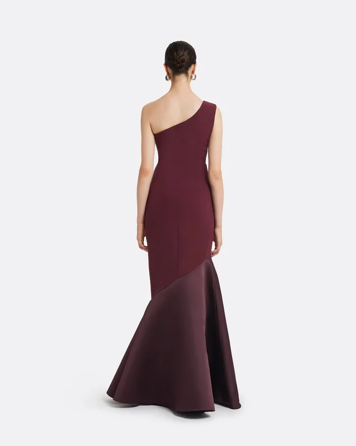 Dresses Safiyaa Women Banu Wine Long Dress Wine