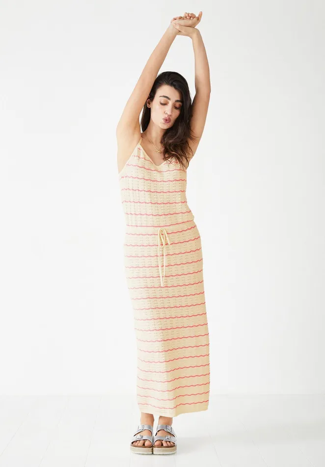 Dresses Women Hush Aubrey Knitted Dress Soft Whitepink