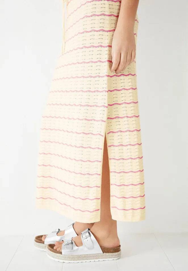 Dresses Women Hush Aubrey Knitted Dress Soft Whitepink