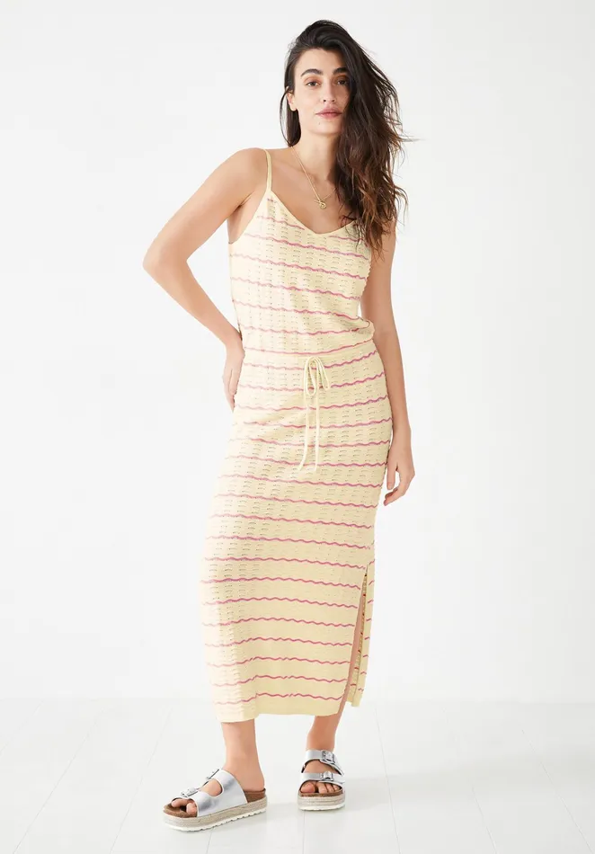 Dresses Women Hush Aubrey Knitted Dress Soft Whitepink