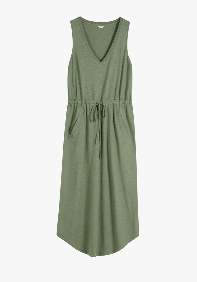 Dresses Women Hush VNeck Jersey Midi Dress Khaki Green