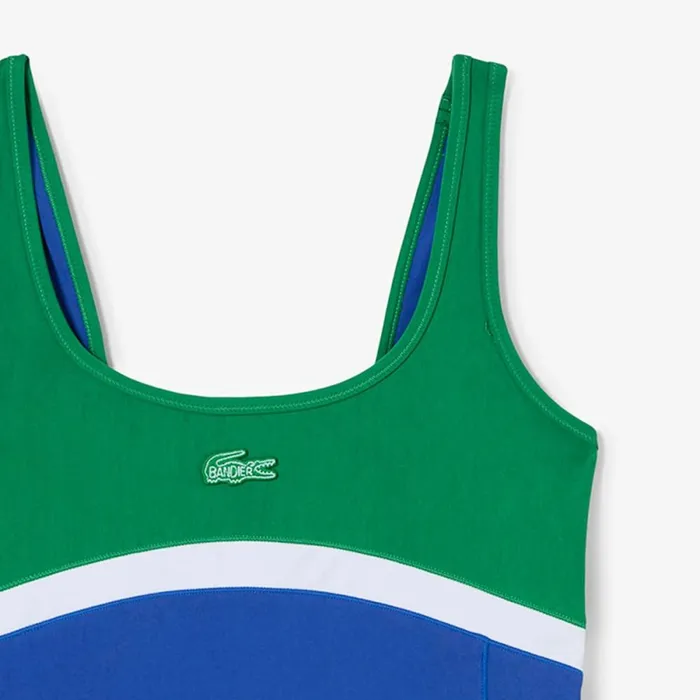 Dresses Women Lacoste Women039s Lacoste X Bandier All Motion Colorblock Dress Blue Siy