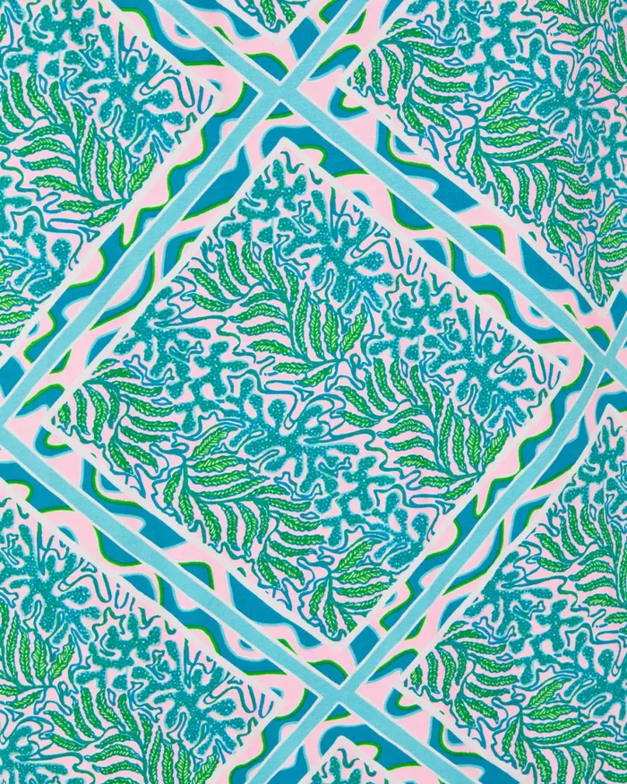 Dresses Women Lilly Pulitzer Bingham Halter Midi Dress Prism Blue Good Greef Engineered Knit Dress