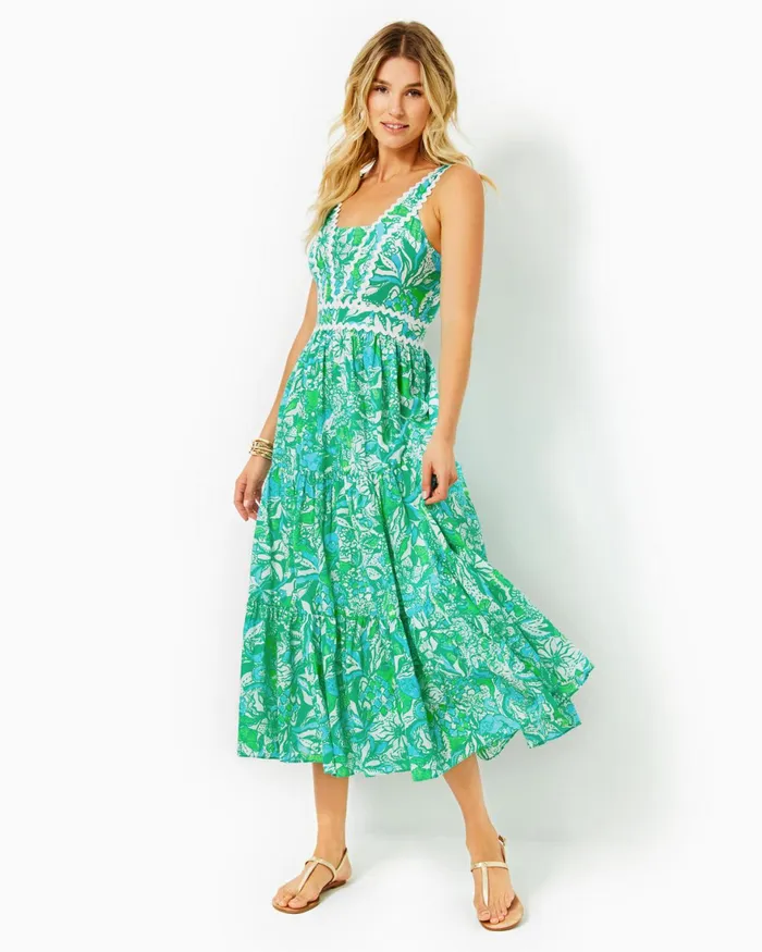 Dresses Women Lilly Pulitzer Ellara Jacquard Midi Bow Dress Onyx Leaf An Impression Jacquard Dresses Women Lilly Pulitzer Ellara Jacquard Midi Bow Dress Onyx Leaf An Impression Jacquard