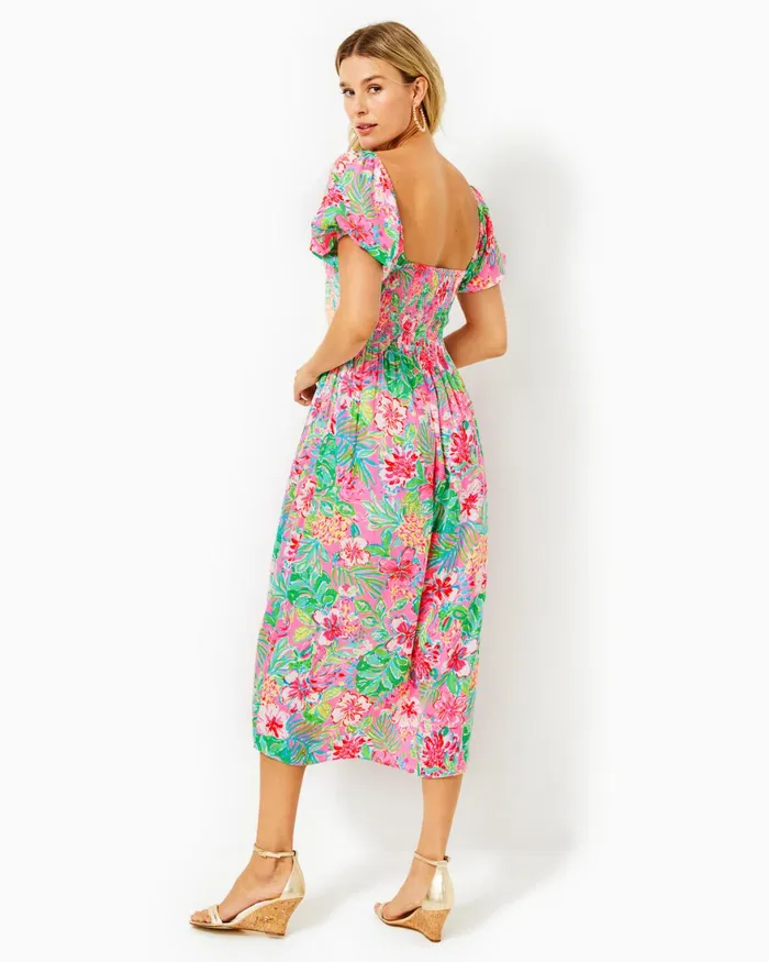 Dresses Women Lilly Pulitzer Ellara Jacquard Midi Bow Dress Onyx Leaf An Impression Jacquard Dresses Women Lilly Pulitzer Ellara Jacquard Midi Bow Dress Onyx Leaf An Impression Jacquard