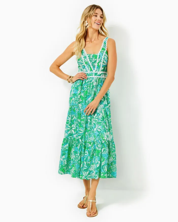 Dresses Women Lilly Pulitzer Ellara Jacquard Midi Bow Dress Onyx Leaf An Impression Jacquard Dresses Women Lilly Pulitzer Ellara Jacquard Midi Bow Dress Onyx Leaf An Impression Jacquard