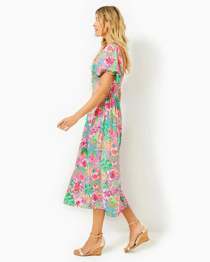 Dresses Women Lilly Pulitzer Ellara Jacquard Midi Bow Dress Onyx Leaf An Impression Jacquard Dresses Women Lilly Pulitzer Ellara Jacquard Midi Bow Dress Onyx Leaf An Impression Jacquard