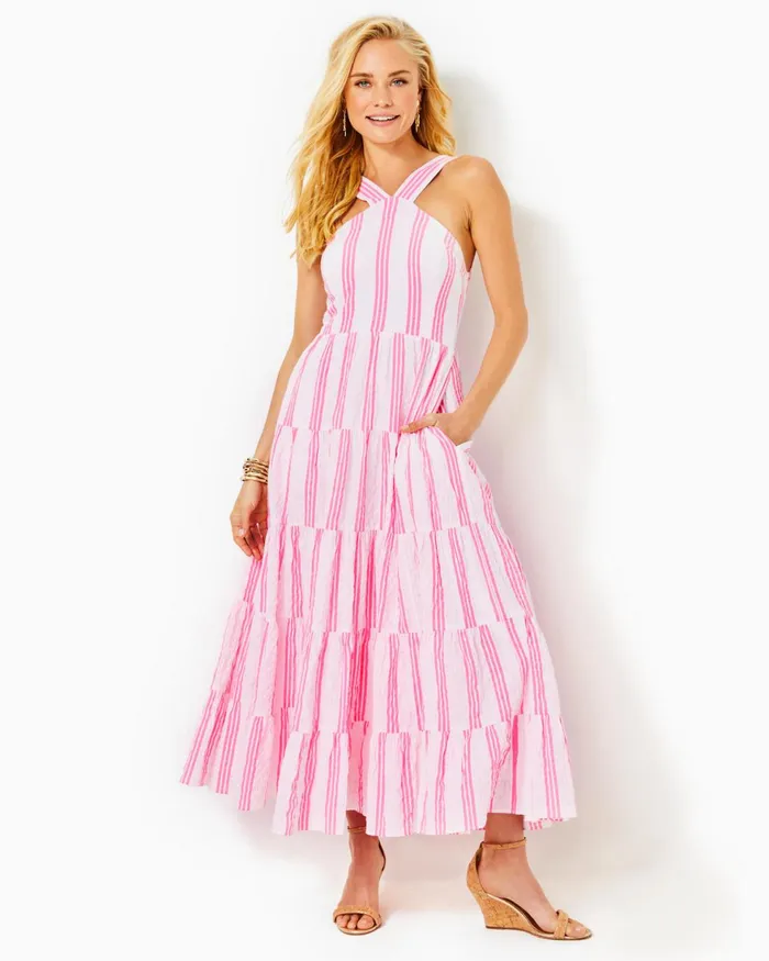 Dresses Women Lilly Pulitzer Penley Midi Set Onyx Calypso Eyelet