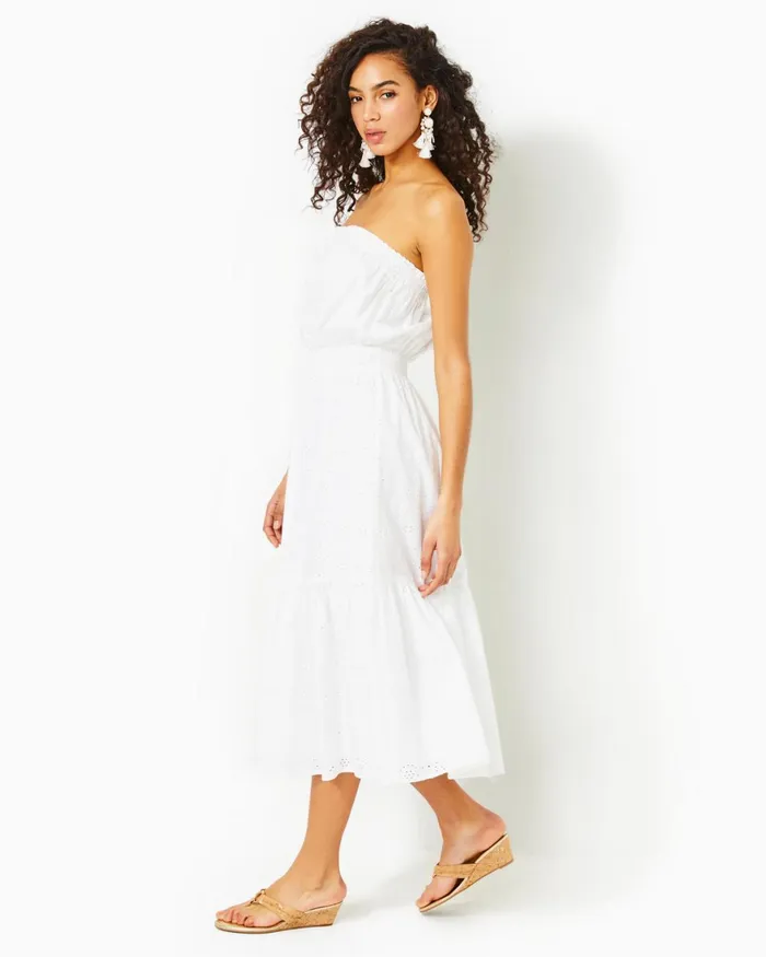 Dresses Women Lilly Pulitzer Penley Midi Set Onyx Calypso Eyelet