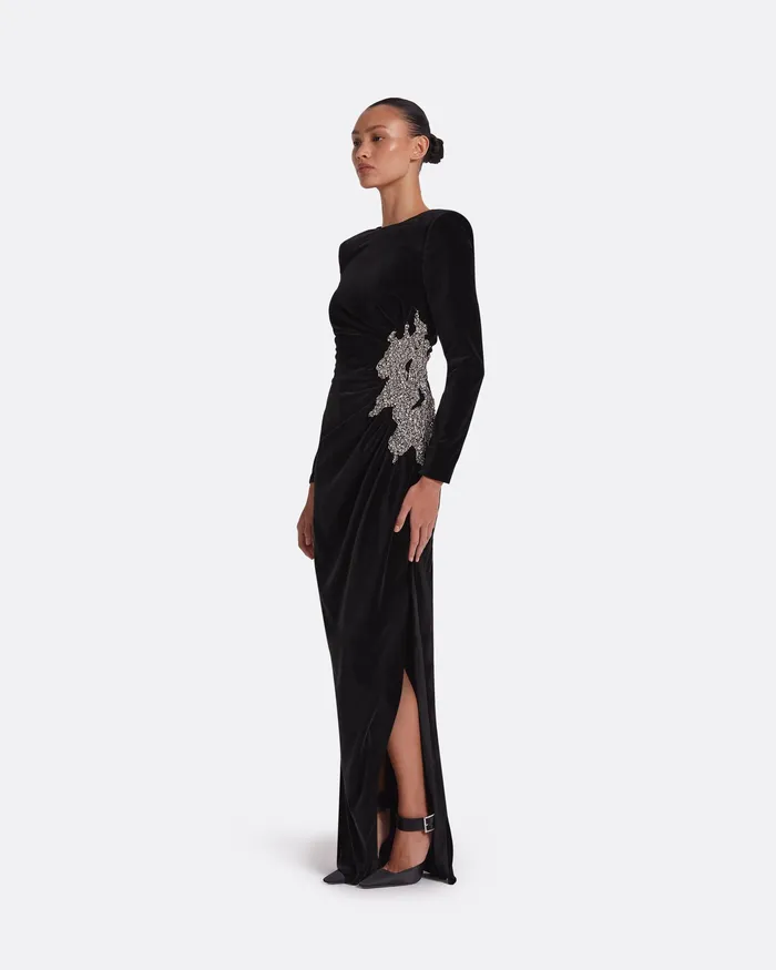 Dresses Women Nonna Black Long Dress Black Safiyaa
