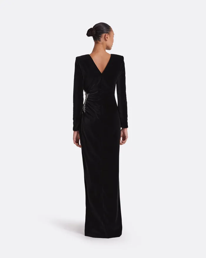 Dresses Women Nonna Black Long Dress Black Safiyaa