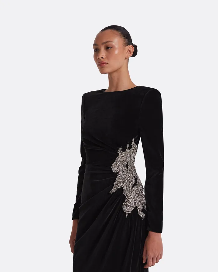 Dresses Women Nonna Black Long Dress Black Safiyaa