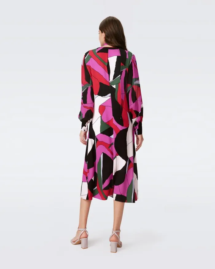 DVF Dresses Women Abel Dress Huge Tendu
