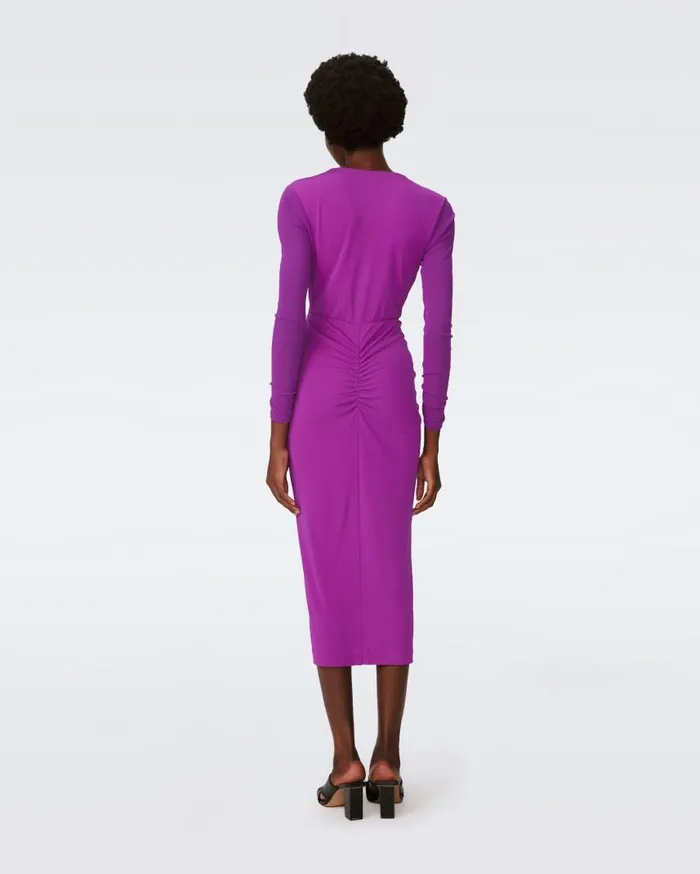 DVF Dresses Women Hades Dress Purple Wine