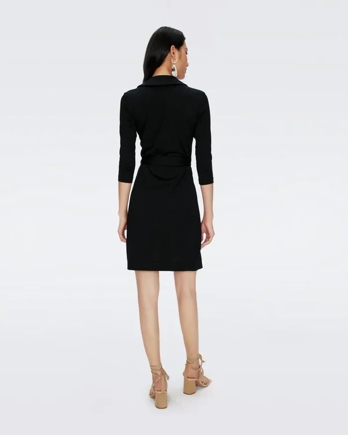 DVF Dresses Women Jeanne Wrap Dress Black