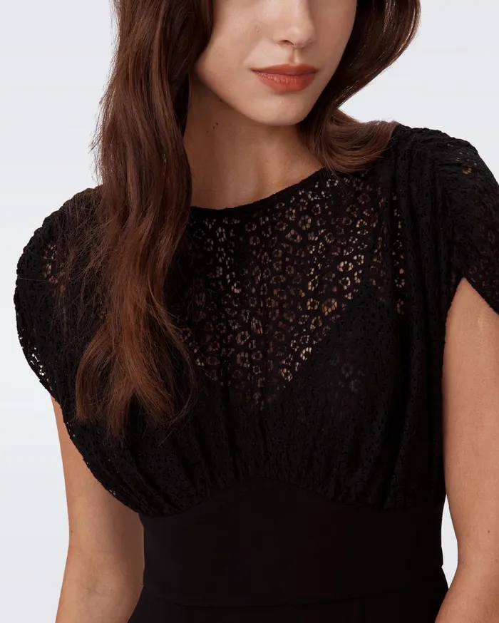 DVF Dresses Women Leslie Dress Black