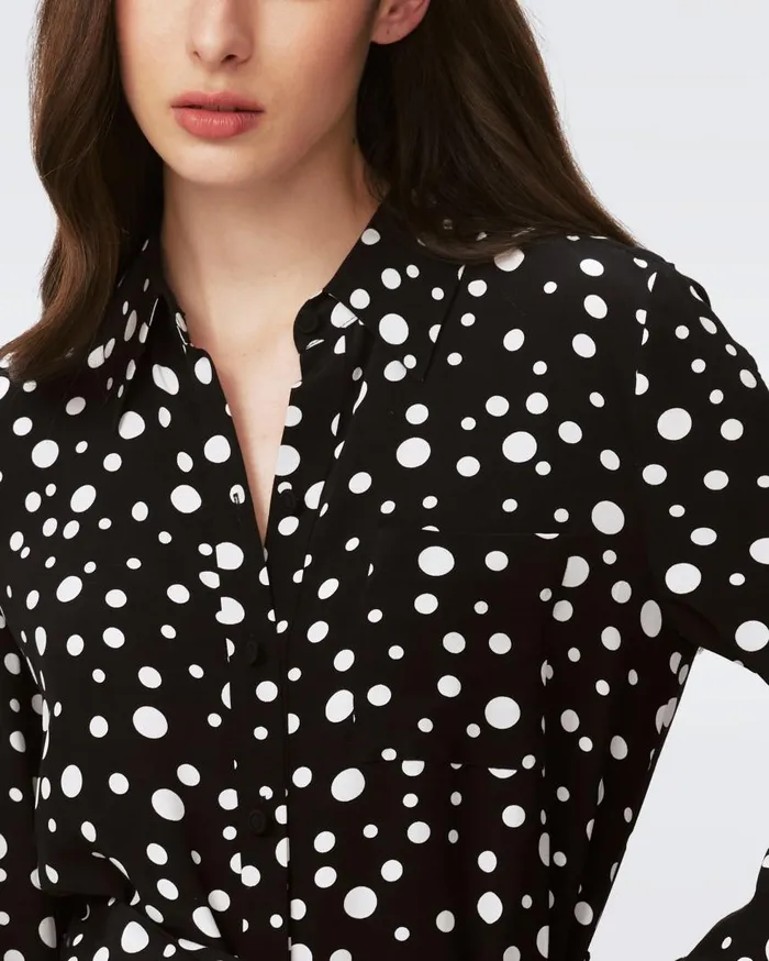 DVF Dresses Women Prita Shirt Dress Spot Light