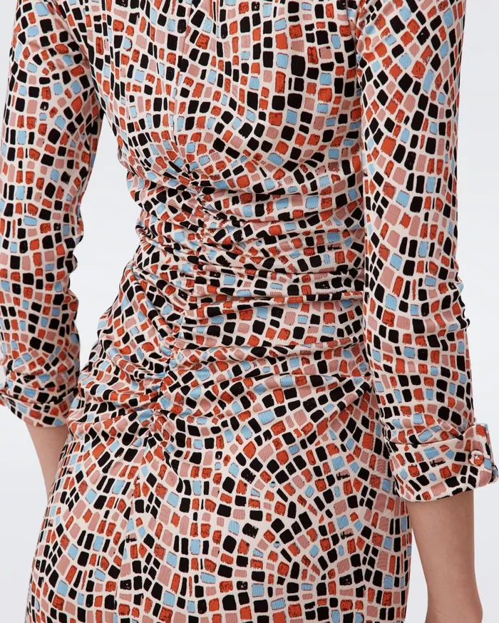 DVF Dresses Women Sheska Dress Mosaic Neutral