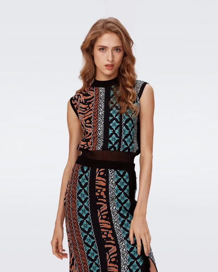 DVF Tops Women Cass Top Multicolor Retro Stripe
