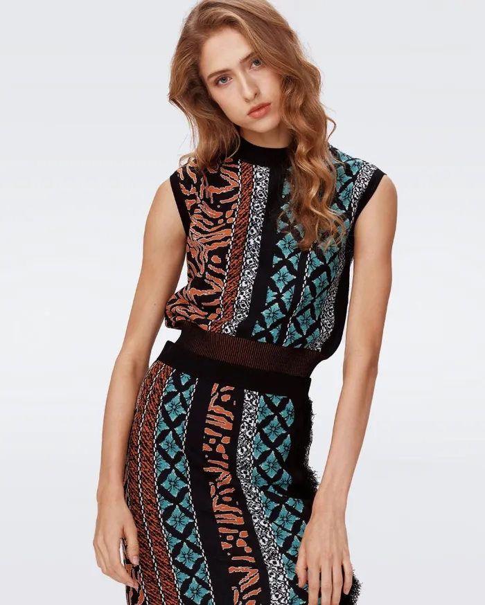 DVF Tops Women Cass Top Multicolor Retro Stripe
