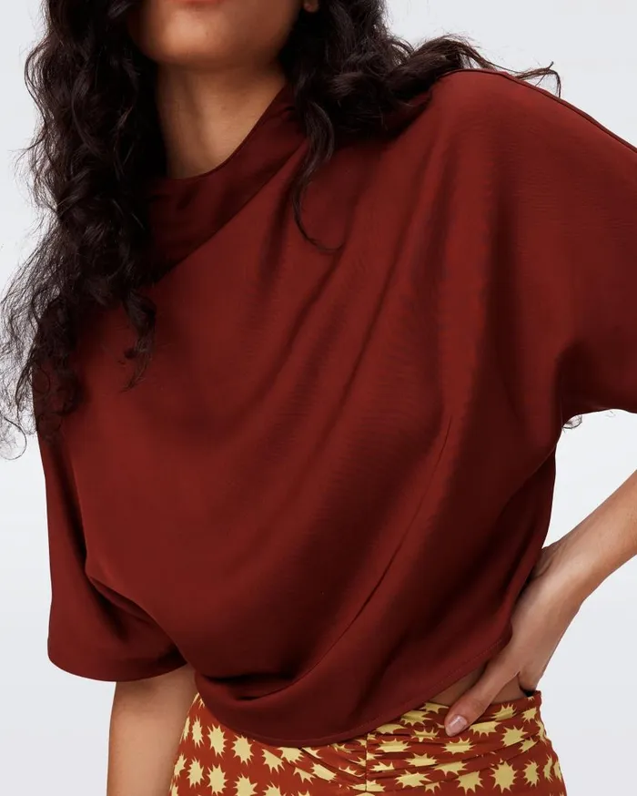DVF Tops Women Olympia Top Chestnut