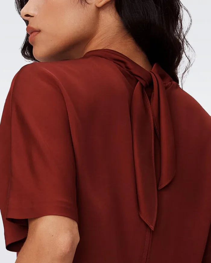 DVF Tops Women Olympia Top Chestnut