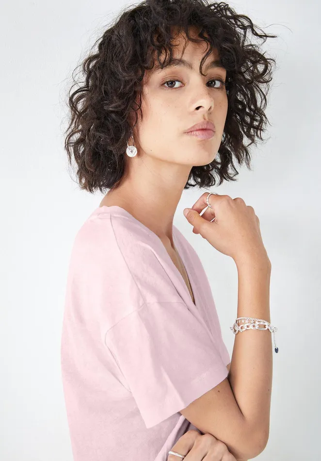 Earrings Women Hush Makri Coin Hoop Earrings Silver