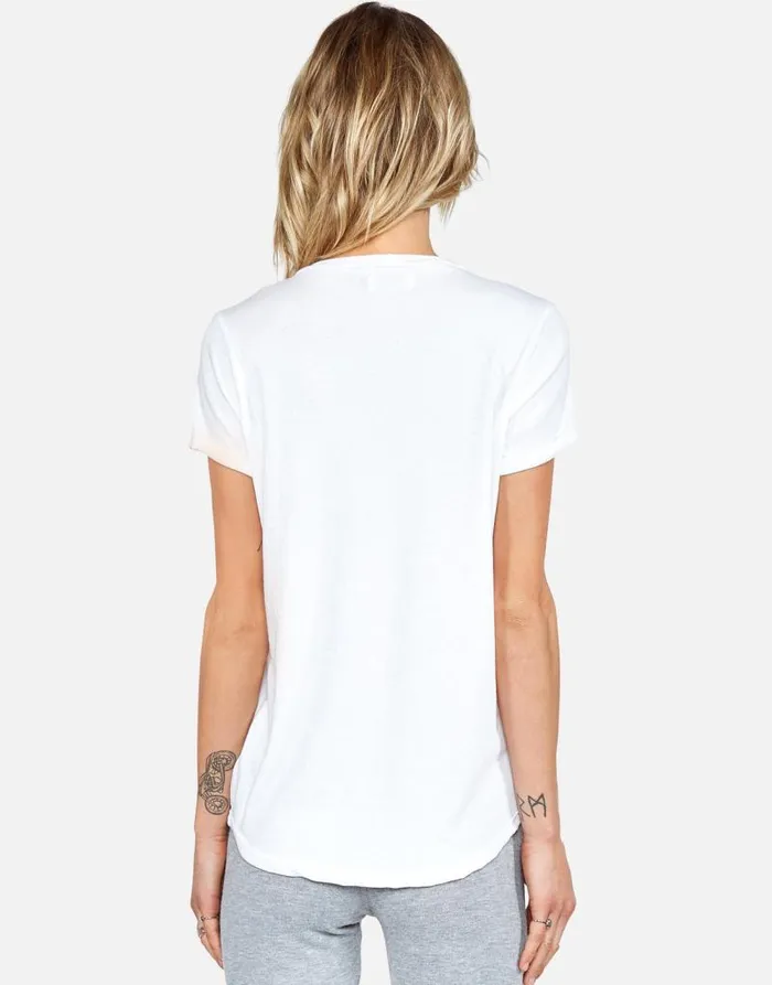 Edda Rainbow Gap Mouth White Women Lauren Moshi Short Sleeve