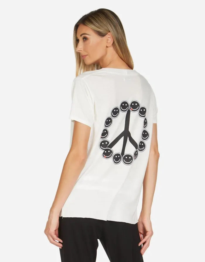 Elara Peace Love Moshi Milk Women Lauren Moshi Short Sleeve