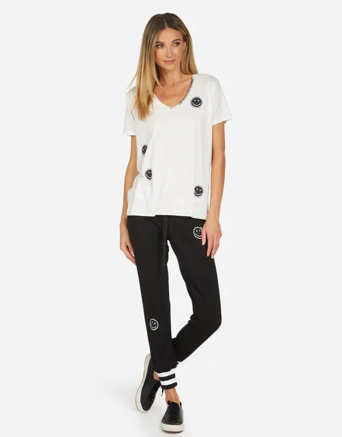 Elara Peace Love Moshi Milk Women Lauren Moshi Short Sleeve