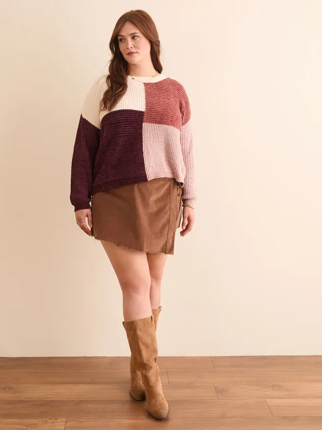 Elodie Stitched Sweater Burgundymulti Women Altar039d State Sweaters Cardigans Elodie Stitched Sweater Burgundymulti Women Altar039d State Sweaters Cardigans