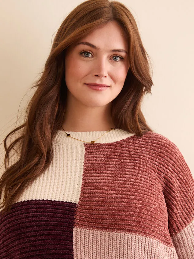 Elodie Stitched Sweater Burgundymulti Women Altar039d State Sweaters Cardigans Elodie Stitched Sweater Burgundymulti Women Altar039d State Sweaters Cardigans