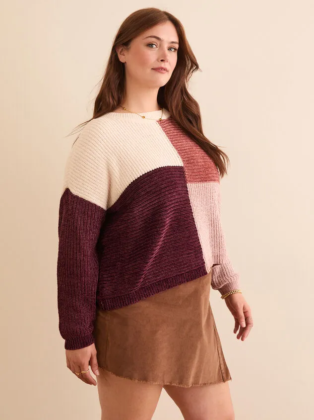 Elodie Stitched Sweater Burgundymulti Women Altar039d State Sweaters Cardigans Elodie Stitched Sweater Burgundymulti Women Altar039d State Sweaters Cardigans