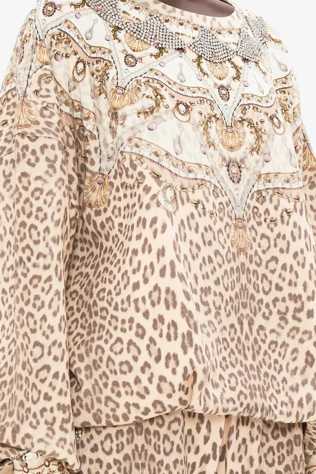 EMBELLISHED TUCK DETAIL SWEATER GROTTO GODDESS Grotto Goddess Womens Camilla Knitwear
