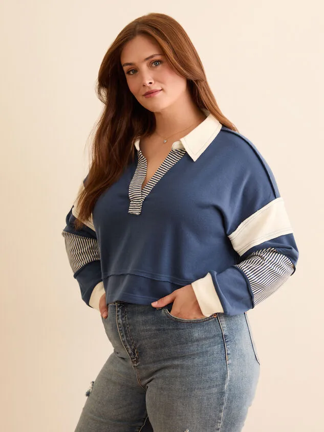 Ember Varsity Sweater Greenivory Women Altar039d State Tops Ember Varsity Sweater Greenivory Women Altar039d State Tops