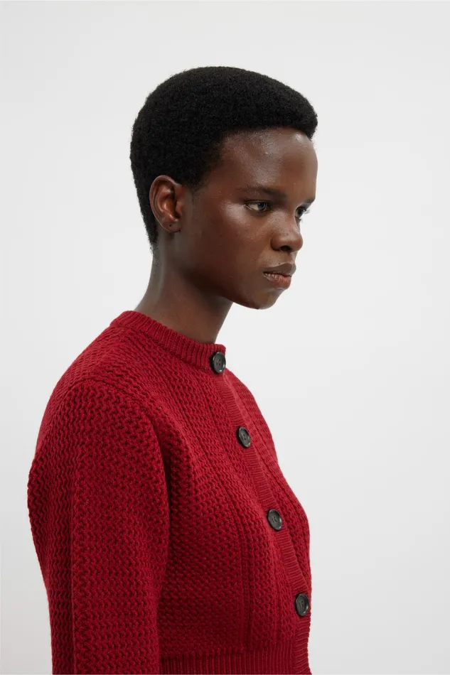 Emilia Wickstead Albert Knit In Deep Red Cashfeel Women Knitwear