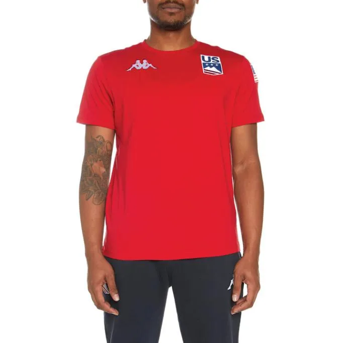 Estessi US TShirt 8211 Red Red MenWomen Kappa TShirts