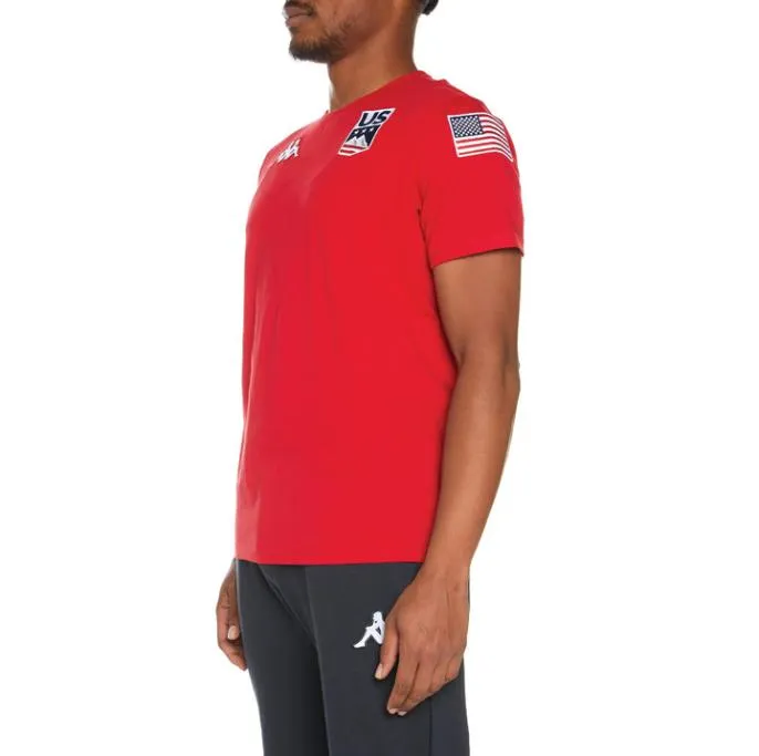Estessi US TShirt 8211 Red Red MenWomen Kappa TShirts