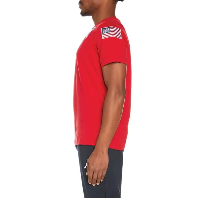 Estessi US TShirt 8211 Red Red MenWomen Kappa TShirts