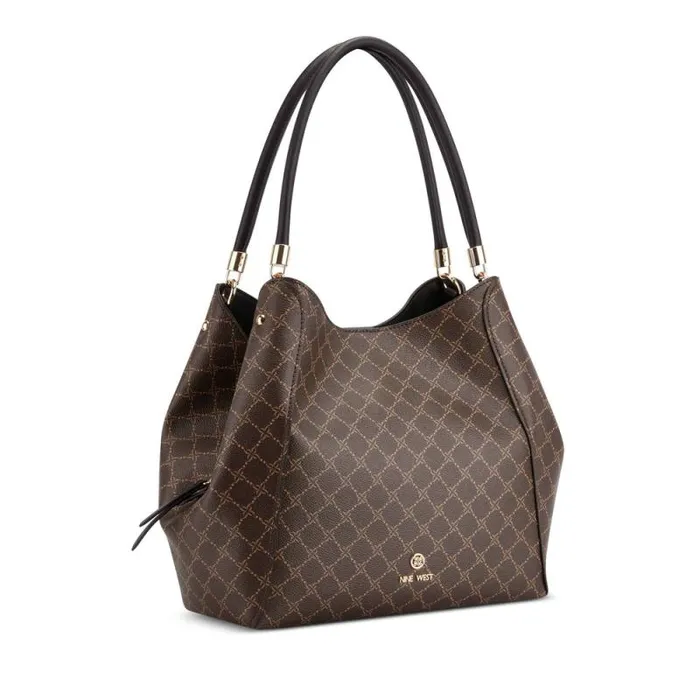 Etta Jet Set Carryall Brownblack Women Nine West Satchels and Shoulder Bags Etta Jet Set Carryall Brownblack Women Nine West Satchels and Shoulder Bags