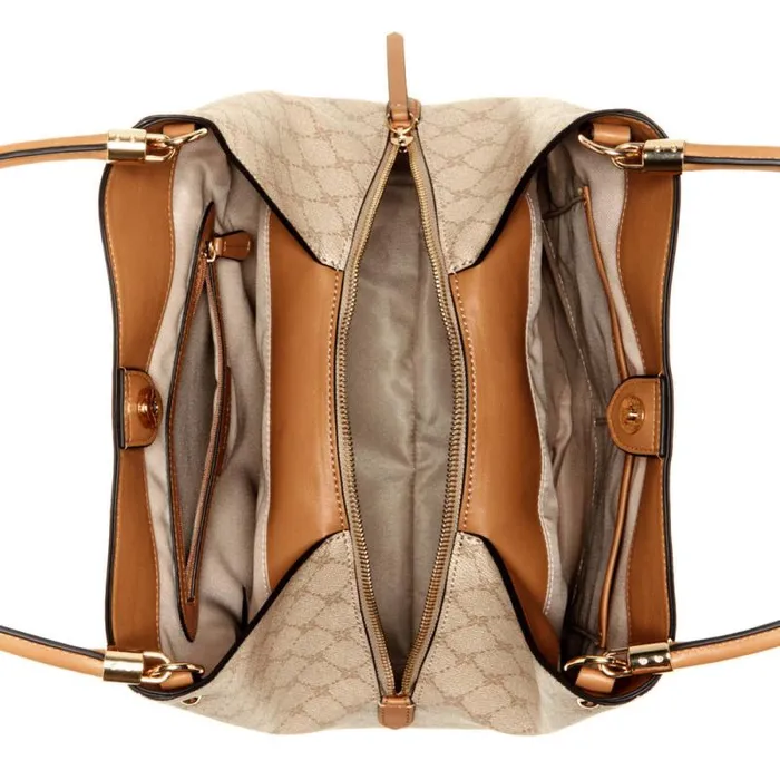 Etta Jet Set Carryall Khaki Logocamel Women Nine West Satchels and Shoulder Bags Etta Jet Set Carryall Khaki Logocamel Women Nine West Satchels and Shoulder Bags