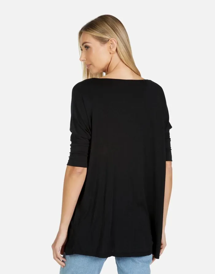 Eva X Rainbow Crystal Biting Lip Black Women Lauren Moshi Short Sleeve
