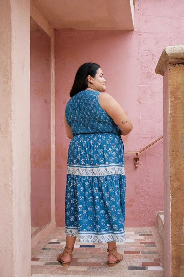 Extended Sizing Christy Dawn Women The Mika Dress Extended Ocean Seashell Extended Sizing Christy Dawn Women The Mika Dress Extended Ocean Seashell